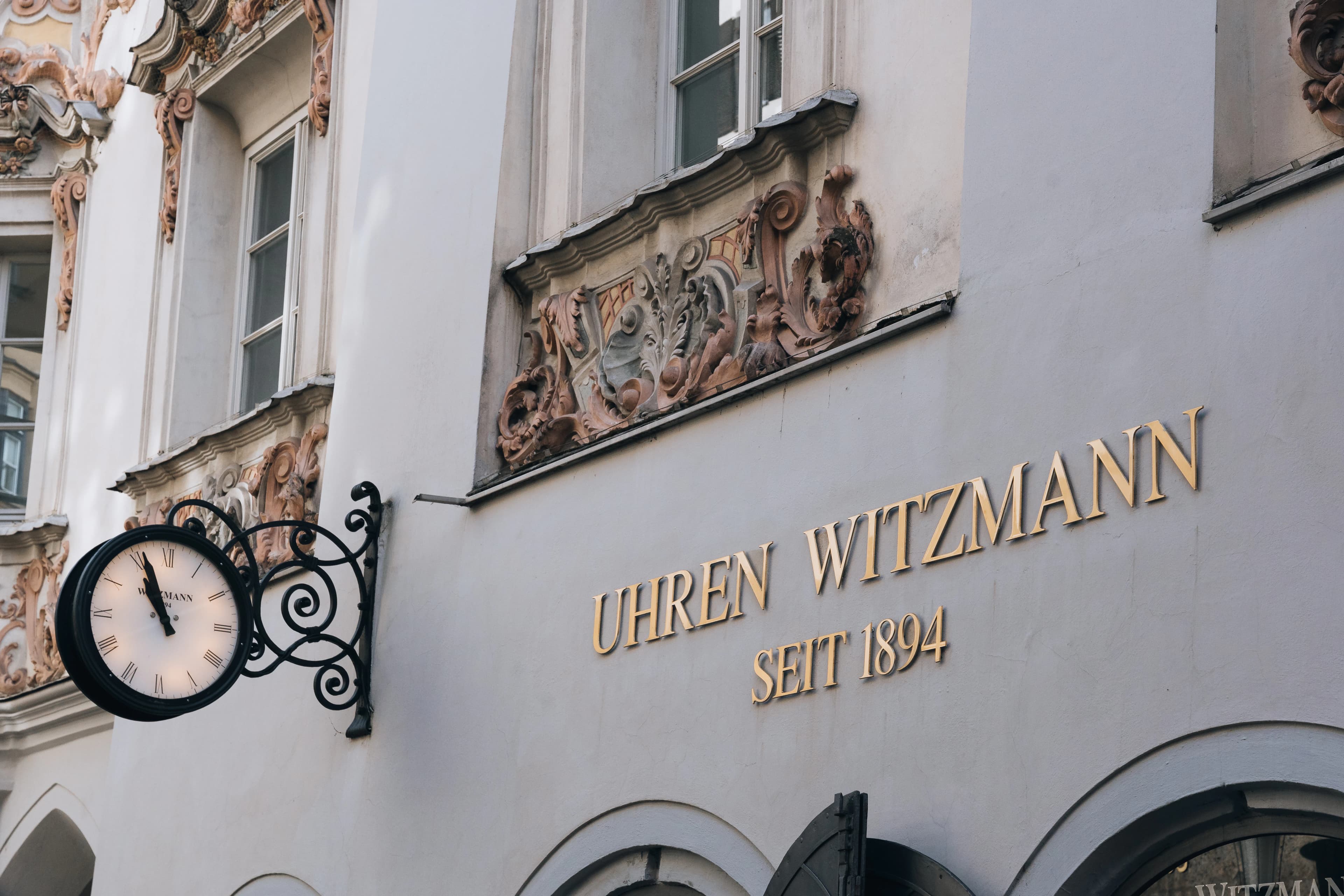 A clock on the side of a building